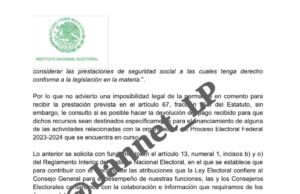 Llama consejera electoral “Encargada de despecho” a nueva Secretaria Ejecutiva del INE