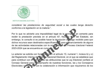 Llama consejera electoral “Encargada de despecho” a nueva Secretaria Ejecutiva del INE