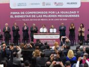 Atestiguan congresistas firma de compromisos en favor de las mujeres